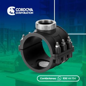 Abrazadera HDPE con salida
