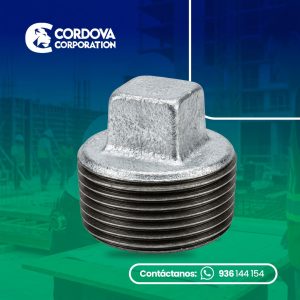 Tapon macho fierro galvanizado