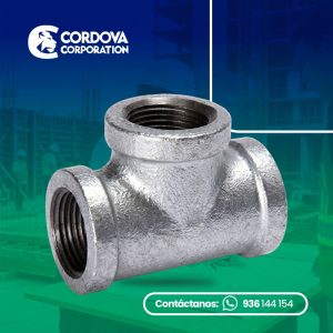 TEE fierro galvanizado