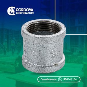 Union simple fierro galvanizado