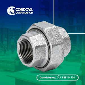 Union universal fierro galvanizado