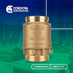 Valvula check bronce ranurada UL FM
