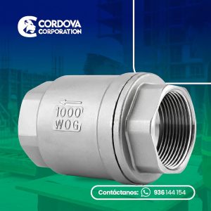Valvula check vertical acero inoxidable